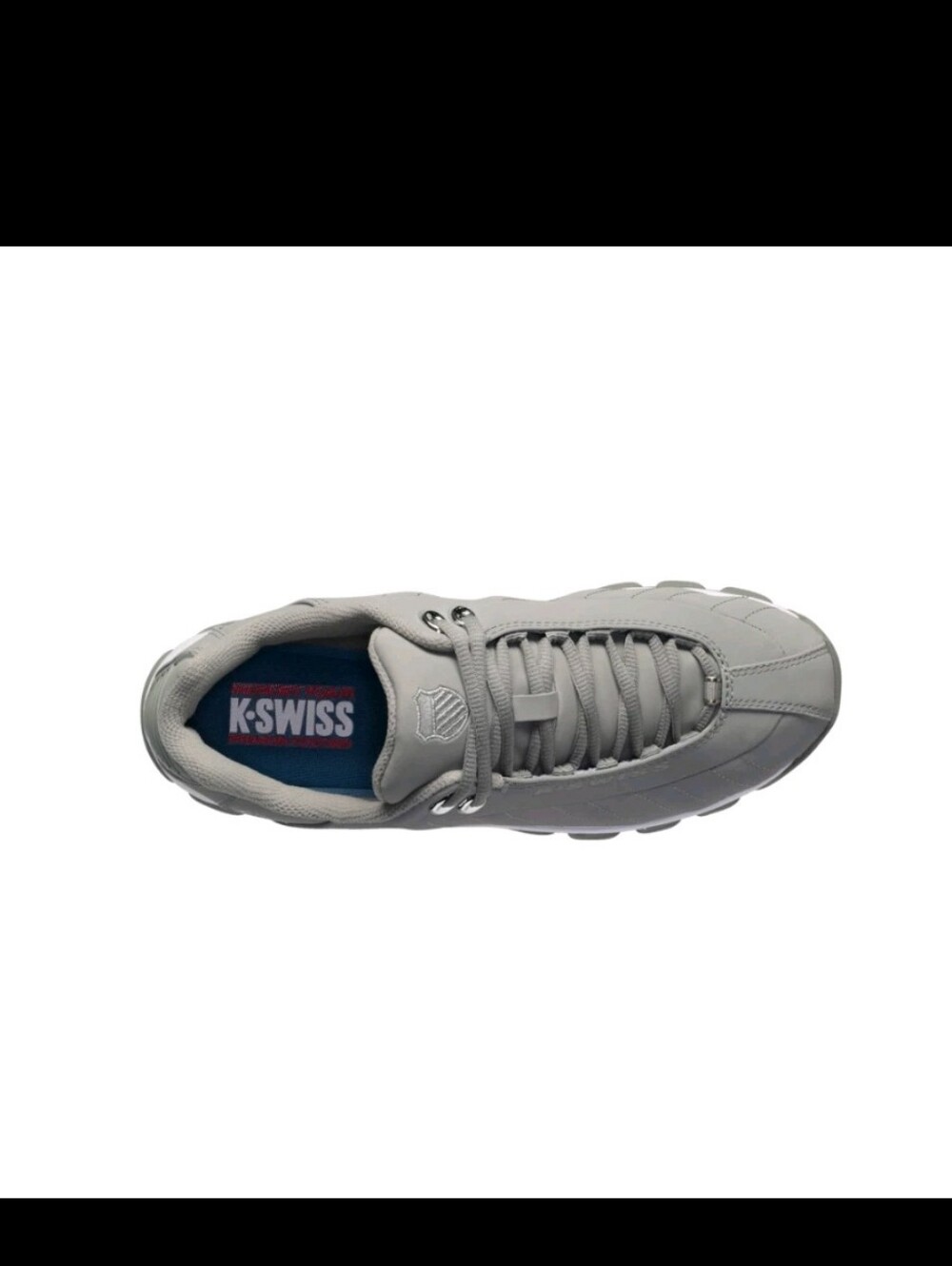 K-Swiss Men's ST 329 CMF Leather Sneaker Neutral/Gray/Silver - Picture 8 of 9